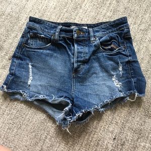 Distressed Jean Shorts